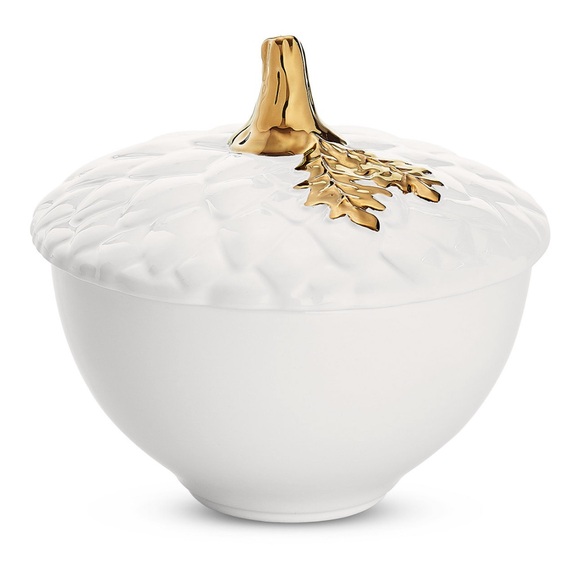MARTHA STEWART COLLECTION | Harvest Acorn Soup Bowl with Lid, Created for Macy's - Picture 2 of 3